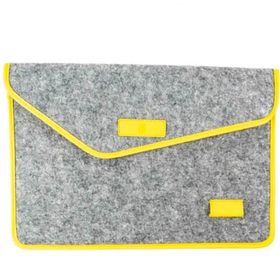 ABA Sarı Gri Keçe Laptop Çantası