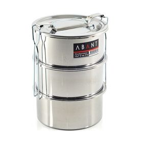 Abant Çelik 3'lü 14x7 cm Sefertası Yemek Taşıma Kabı