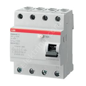 ABB 2CSF204003R3630 4x63A 300mA AC FH204 Kaçak Akım Koruma Röle