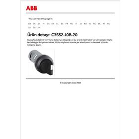 ABB C3SS2-10B-20 Mandal Buton