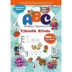 ABC Alfabeyi Öğreniyorum Etkinlik Kitabı 5+ Yaş