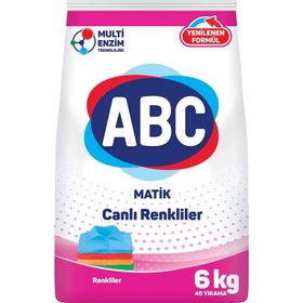 ABC Matik 6 kg Canlı Renkler Toz Çamaşır Deterjanı