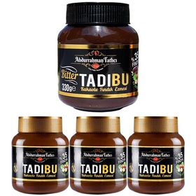 Abdurrahman Tatlıcı Tadıbu 330 gr Bitter Kakaolu Fındık Ezmesi + Tadıbu 3x330 gr Kakaolu Fındık Ezmesi