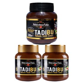 Abdurrahman Tatlıcı Tadıbu Bitter Kakaolu Fındık Ezmesi 330 gr + Tadıbu Kakaolu Fındık Ezmesi 330 gr x 2 Adet