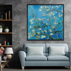 Abella Vincent Van Gogh Badem Çiçekleri 120X40 cm Kanvas Tablo