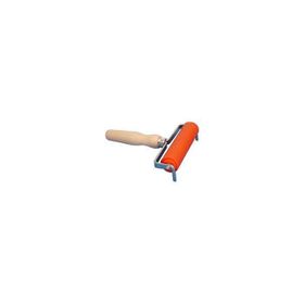 Abig 131000 120x30 mm Ahşap Saplı Kauçuk Linol Merdane