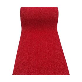Abk Plastik 100x1100 cm Kıvırcık Kırmızı Kaymaz Kaydırmaz Halı
