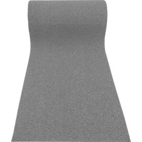 Abk Plastik 120x400 cm Gri Kıvırcık Kaymaz Yolluk Paspas Halı