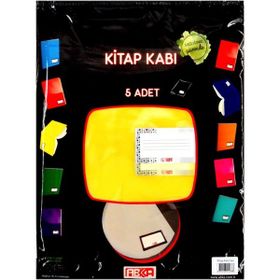 Abka 22.5x28 cm 5'li Sarı Hazır Kitap Kabı