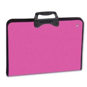 Abka Fermuarlı Proart 37x54 Pembe Teknik Resim Çantası