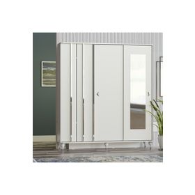 Abre Vilza Sürgü Kapaklı Aynalı Vestiyer Portmanto