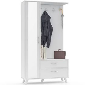 Abre VM-342 Beyaz Portmanto