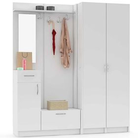 Abre VM-363437 Beyaz Portmanto