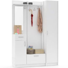 Abre VM3637 Beyaz Portmanto
