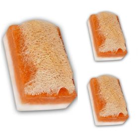 Abu Şifa Doğal El Yapımı Kabak Lifli 3x120 gr Ballı Eşek Sütü Sabunu