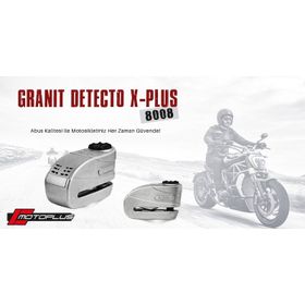 Abus Detecto X Plus 8008 Granit Alarmlı Disk Motosiklet Kilidi