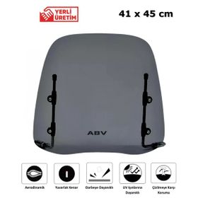 ABV Universal 41x45 cm Bağlantı Ekipmanlı Füme Siperlik