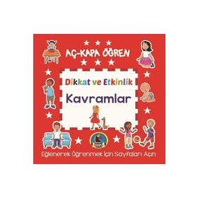 Aç-Kapa Öğren Dikkat ve Etkinlik Seti 8 Kitap - Karatay