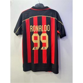 Ac Milan Efsane 2007 Sezon Ronaldo 99 Kırmızı Siyah Retro Futbol Yetişkin Forması