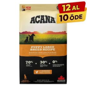 Acana 11,4 KG Puppy Large Tahılsız Tavuklu ve Balıklı Büyük Irk Yavru Köpek Maması