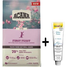 Acana First Feast Kitten Yavru Kedi Maması 1,8 kg + 50 gr Gimcat Kitten Paste