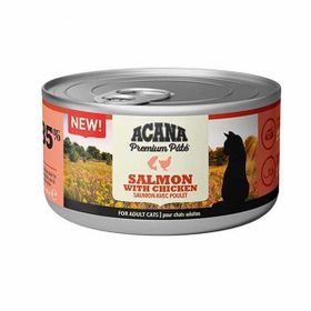 Acana Premium Pate 85 gr Ezme Somonlu ve Tavuklu Yetişkin Kedi Konservesi