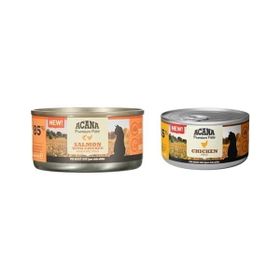 Acana Premium Pate Somonlu ve Tavuklu 85 gr Konserve Yaş Kedi Maması ve Premium Pate Ezme Tavuklu 85 gr Konserve Yaş Kedi Maması