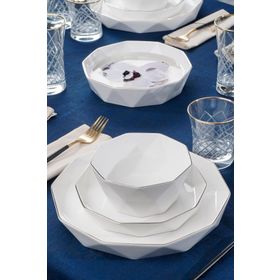 Acar 012192 Diamond Collection Bianco Perla 24 Parça Yemek Takımı