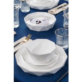 Acar 012192 Diamond Collection Bianco Perla 24 Parça Yemek Takımı