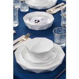 Acar 012192 Diamond Collection Bianco Perla 24 Parça Yemek Takımı