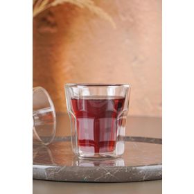 Acar 115 250 ml Çift Cidarlı Cam Bardak
