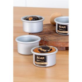 Acar 5770 Mate 6'lı 7,5 cm Yuvarlak Muffin Kek Kalıbı