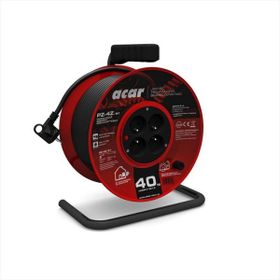 Acar 82454 40 m 3x1.5 mm Makaralı Uzatma Kablosu
