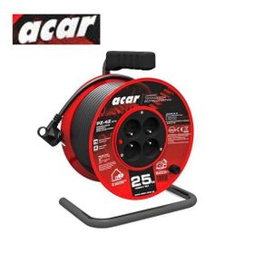 Acar 82478 25 m 3x1.5 mm Makaralı Uzatma Kablosu