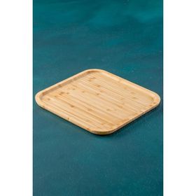 Acar Acr-027/24 Bambu Kare Tabak 30 cm Ahşap Sunum Tabağı