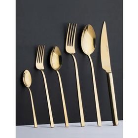 Acar Adelina 12 Kişilik 72 Parça Gold Çatal Kaşık Bıçak Seti