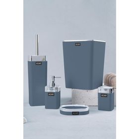 Acar AKR-05506/8 Aria Gri 5 Parça Akrilik Banyo Seti