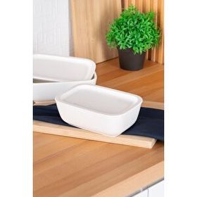 Acar Bianco 19 cm Perla Dikdörtgen Kapaklı Kase