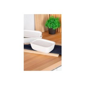 Acar Bianco 19 cm Perla Dikdörtgen Kapaklı Kase