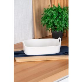 Acar Bianco 25 cm Perla Dikdörtgen Kulplu Kase
