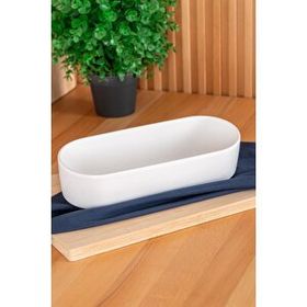 Acar Bianco Perla 26 cm Oval Salata Kase