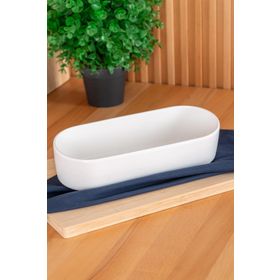 Acar Bianco Perla 26 cm Oval Salata Kase