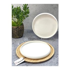 Acar Bianco Perla Porselen 23.5x2.5 cm Yuvarlak Tabak