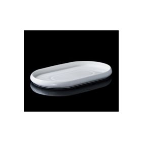 Acar Bianco Perla Porselen 26,8x16x2 cm Oval Tabak