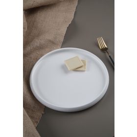 Acar Bianco Perla Porselen 26,8x2,5 cm 1 Adet Yuvarlak Tabak