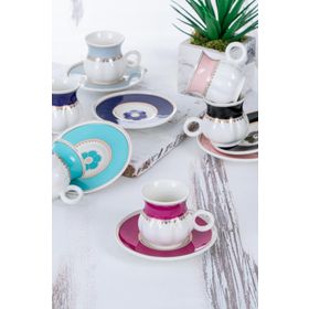 Acar Carina 6 Kişilik 90 ml Kahve Fincanı Takımı
