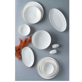 Acar Daphne Silver 12 Kişilik 57 Parça Yemek Takımı