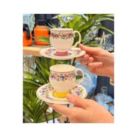Acar Despina 6 Kişilik Porselen 90 ml Kahve Fincan Takımı