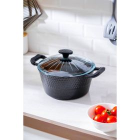 Acar Diamente 24 cm Siyah Derin Tencere