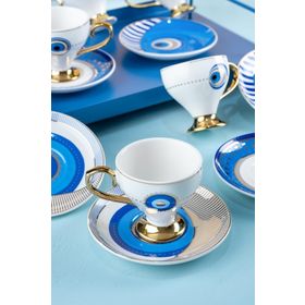Acar Goldfinch 6 Kişilik 90 ml Kahve Fincanı Takımı